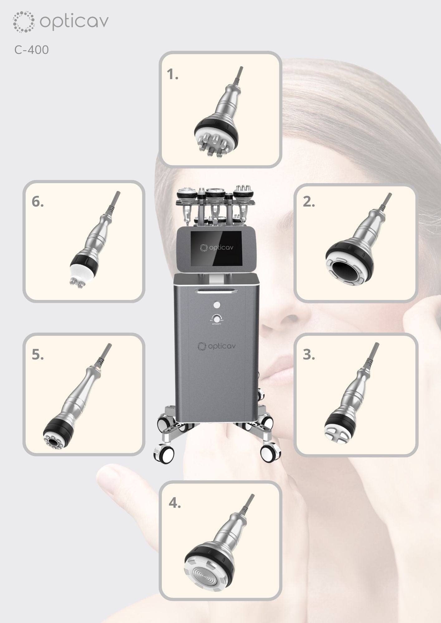 Opticav C-400 Cavitation/RF Behandlingsmaskin